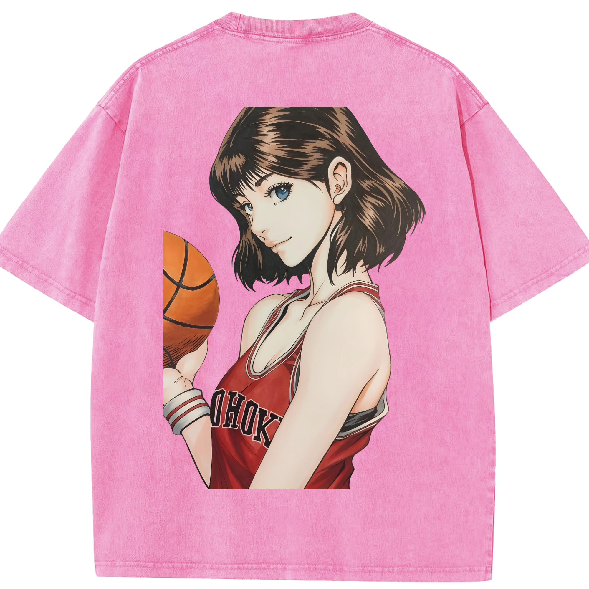 SLAM DUNK／スラムダンク 綿100% ヴィンテージ風 半袖Tシャツ（背面プリント）